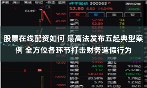 股票在线配资如何 最高法发布五起典型案例 全方位各环节打击财务造假行为